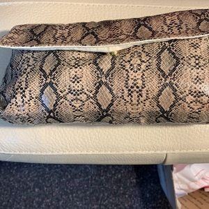 Vintage Real Snake Skin Leather Clutch Make a Statement at your next party 👀